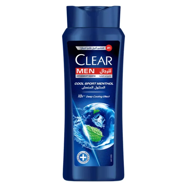 Clear Shampoo for Men Anti Dandruff Shampoo Cool Sport Menthol