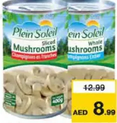Plein Soleil Caned Whole/Slice Mushroom