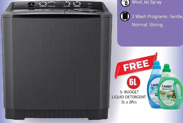 LG Twin Tub Semi Automatic Washing Machine P2061NT