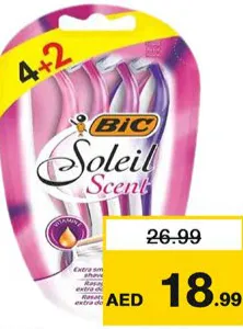 Bic موس حلاقة للاستعمال مرة واحدة برائحة Soleil