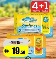 Plein Soleil نورين سردين في زيت نباتي وحار