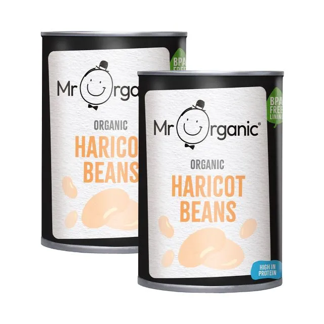 Mr Organic فاصولياء بيضاء Haricot