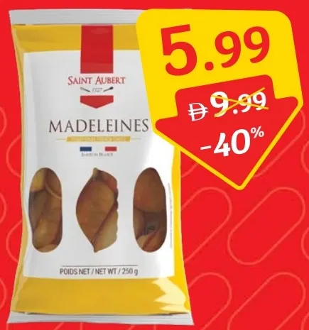 Saint Aubert Traditional French Madeleines