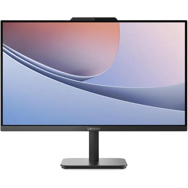 Lenovo V100 All-in-One Desktop PC 23.8" FHD IPS Display Intel N100 Processor 16GB DDR4 RAM 512GB PCIe SSD Intel UHD Graphics Wi-Fi 6 Windows 11 wired USB Eng Keyboard & Mouse Black