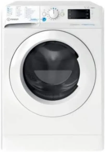 Indesit Innex Washer Dryer Wash & Dry, Fully Automatic Front Load Combo Washer Dryer, 1400 RPM, 16 Programs, Steam Wash, One Touch Press Push&Wash+Dry, MADE IN ITALY - BDE-764WV-GCC-WHITE
