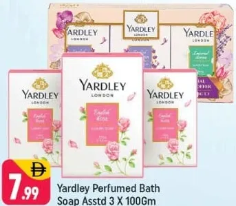 Yardley Perfumed Bath Soap Assorted