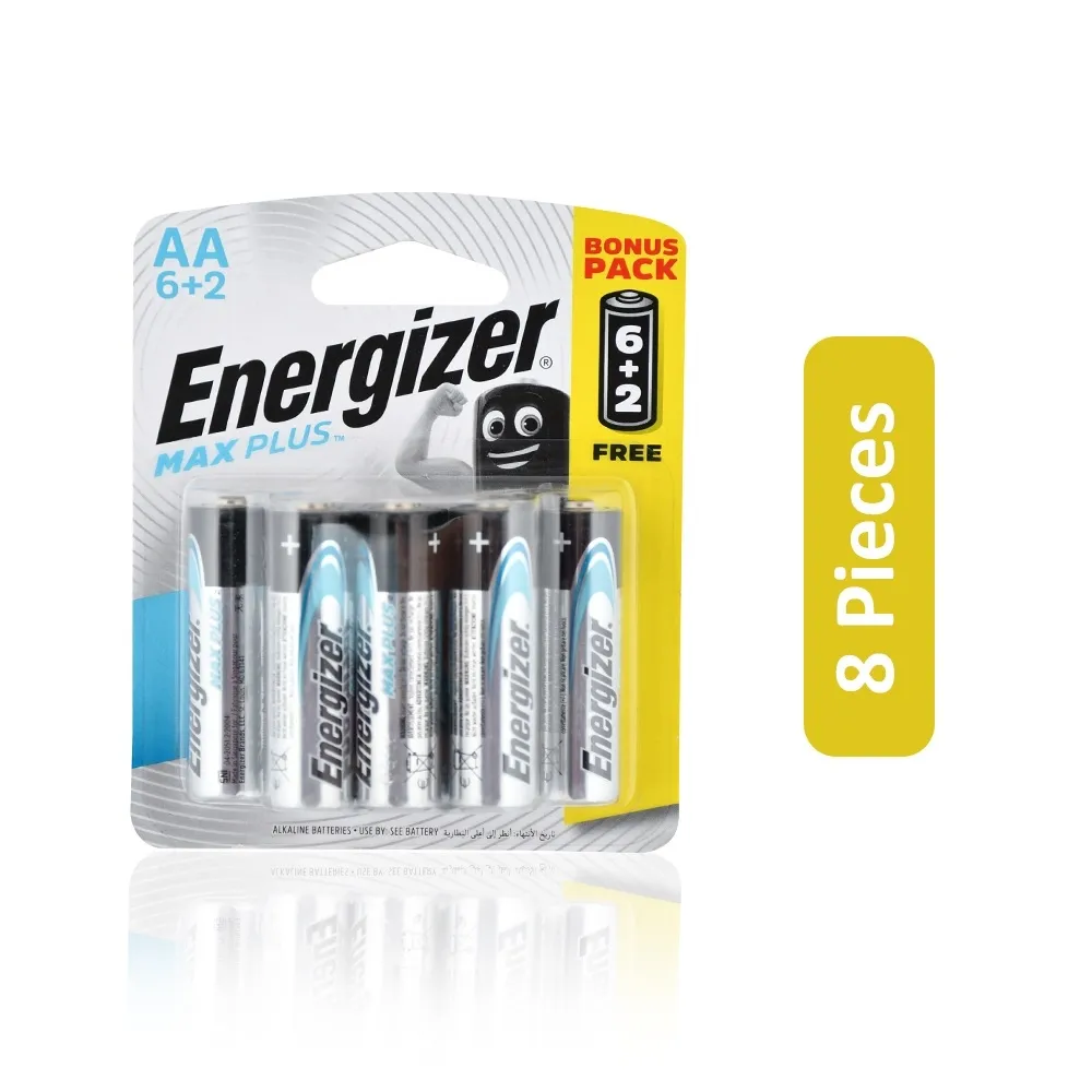 Energizer بطاريات Max Plus AA 6+2 - 8 Pieces
