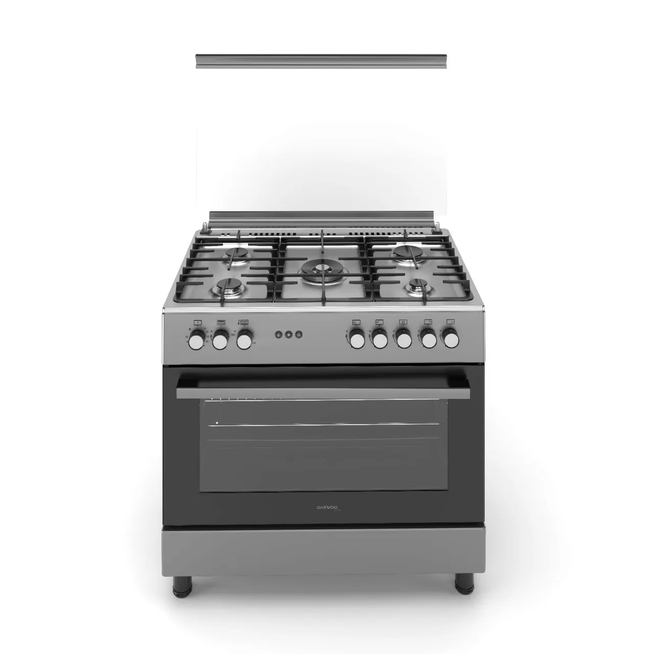 Daewoo طباخ قائم بذاته من الستانلس ستيل 5 شعلات مقاس 90 x 60 cm، DGC-S965HSS