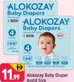 Alokozay Baby Diaper Assorted Size