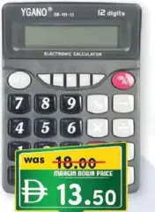 Ygano Calculator 12 Digits DS-III-12