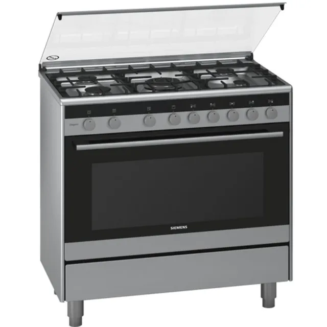 Siemens Gas Cooking Range, 5 Burner, 90 cm, Stainless Steel, HG73G6357M, iQ100