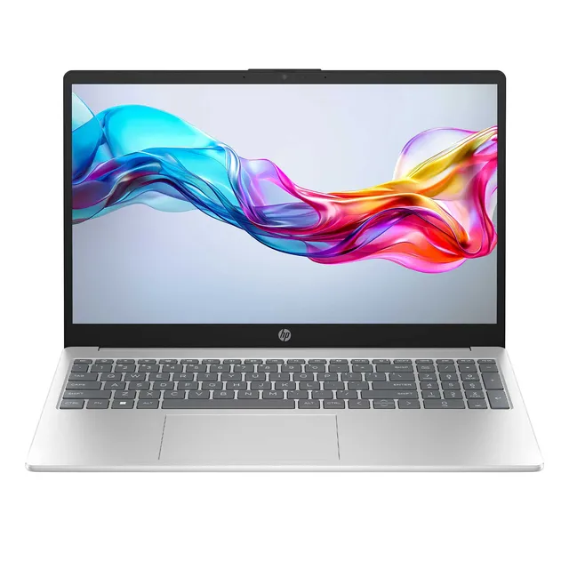 HP Laptop, Intel Core Ultra 5 125H, 16GB RAM, 512GB SSD, 15.6-Inch FHD IPS, Intel Graphic Card, Windows 11 Home, Natural Silver, 15-FD1003NE