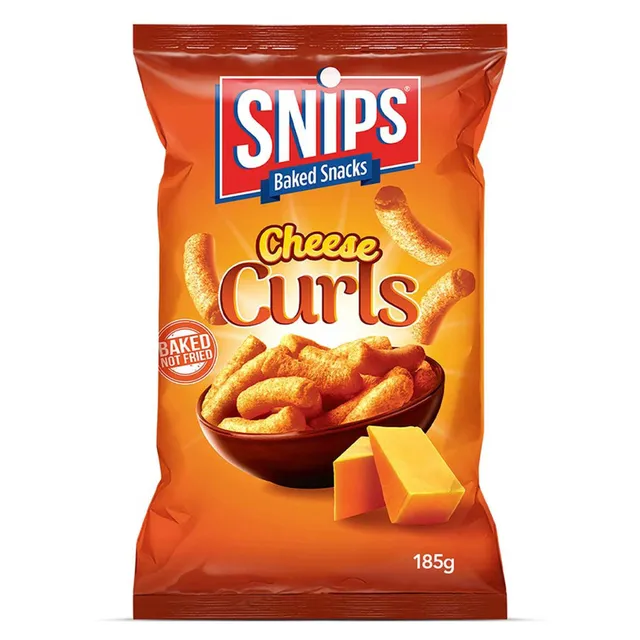 Snips Cheese Curls Baked Snacks
