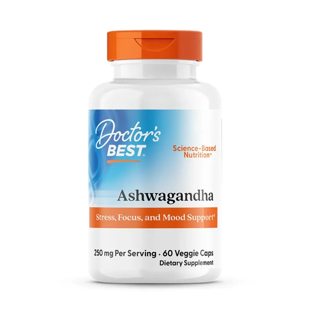doctor's best أشواغاندا مع Sensoril 125mg 60 كبسولة نباتية 137561
