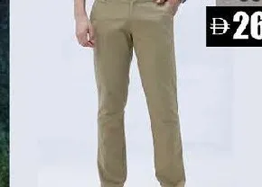 Men'S Cotton Pant Regular Fit Black
