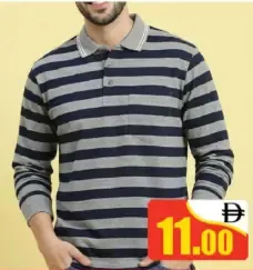 Star Man F/S Coller T Shirt