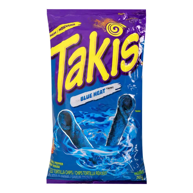 Barcel Takis Blue Heat Chilli Pepper Rolled Tortilla Chips