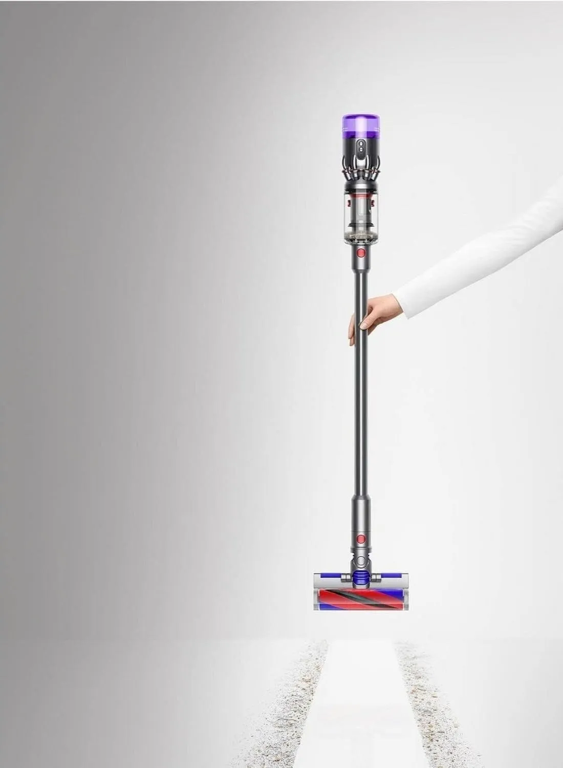 Dyson مكنسة كهربائية Micro SV33 أزرق ونيكل، فائقة الخفة - نسخة دولية