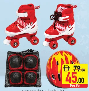 Skate Shoes 4 Wheel with Helmet Mix