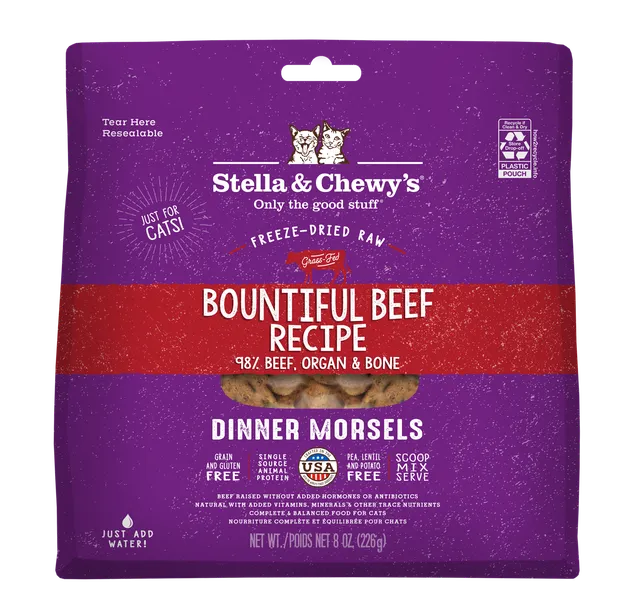 stella & chewy's Stella & Chewys Cat Freeze Dried Dinner Morsels - Bountiful Beef Recipe - 3.5oz