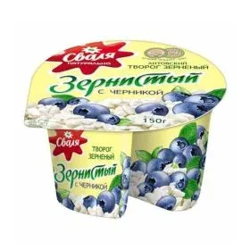 Svalia Svalya 7% Fat Cottage Cheese with Bluberries