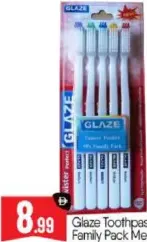 Glaze Toothpaste GL234 Family Pack Med