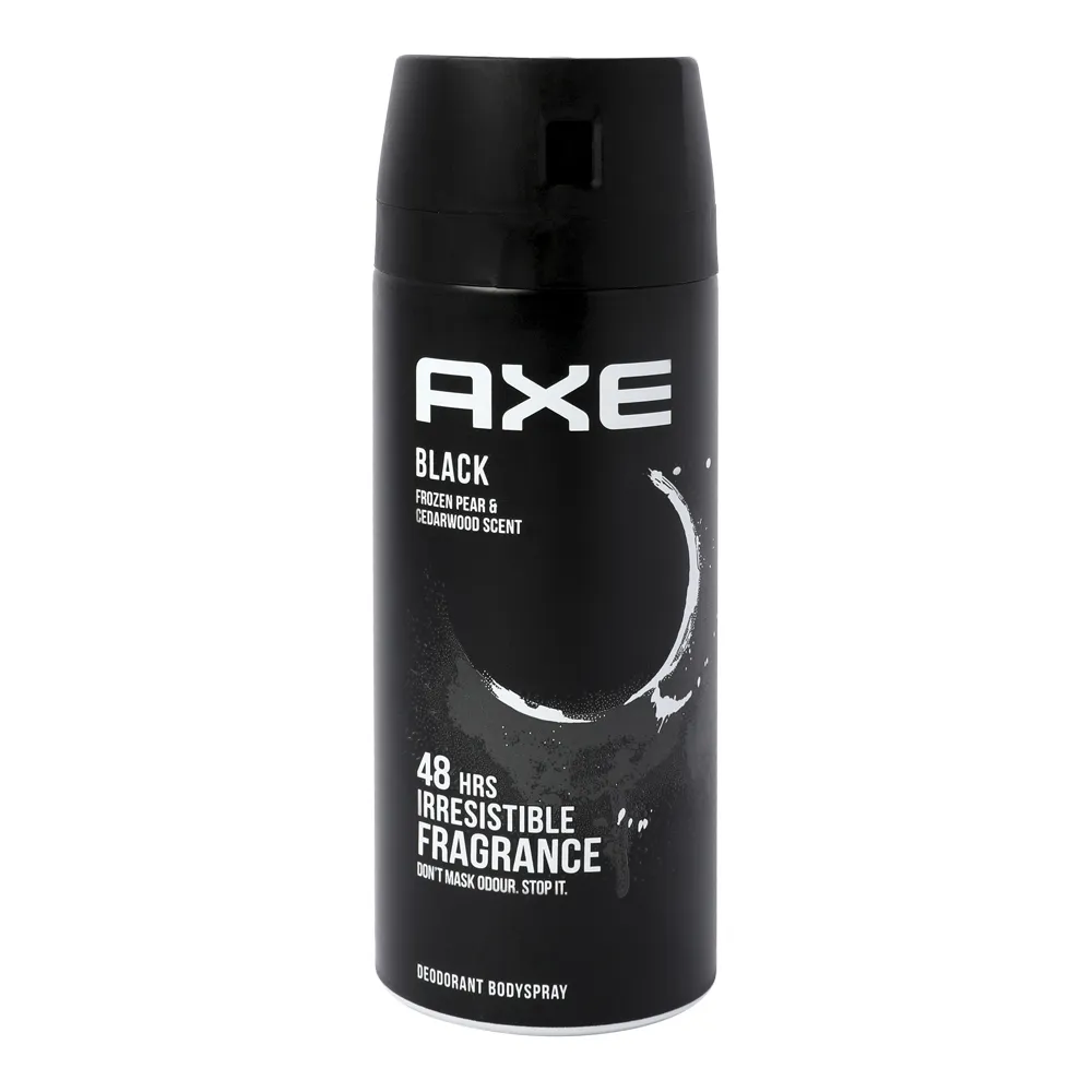 Axe بخاخ مزيل عرق للجسم برائحة الكمثرى المثلجة السوداء وخشب الأرز