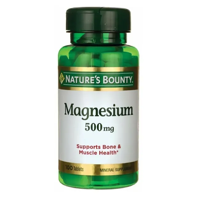 natures bounty Nature's Bounty Magnesium 500mg Mineral Supplement 100 Tablets