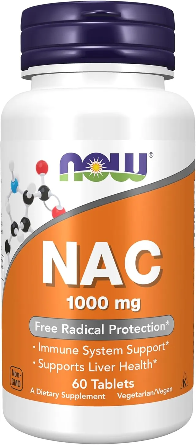 Now Foods, Nac 1000mg, 60Tablets