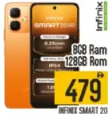 Infinix Smart 20 8 GB Ram, 128 GB Rom