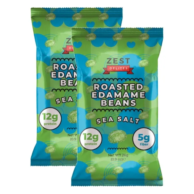 Zest Delites Roasted Edamame Beans Sea Salt