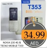 Nokia & Tecno جوال 130 4G و T353