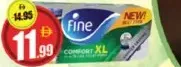 Fine ورق تواليت Comfort XL، 2Ply