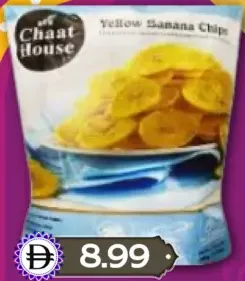 Chaat House رقائق موز أصفر