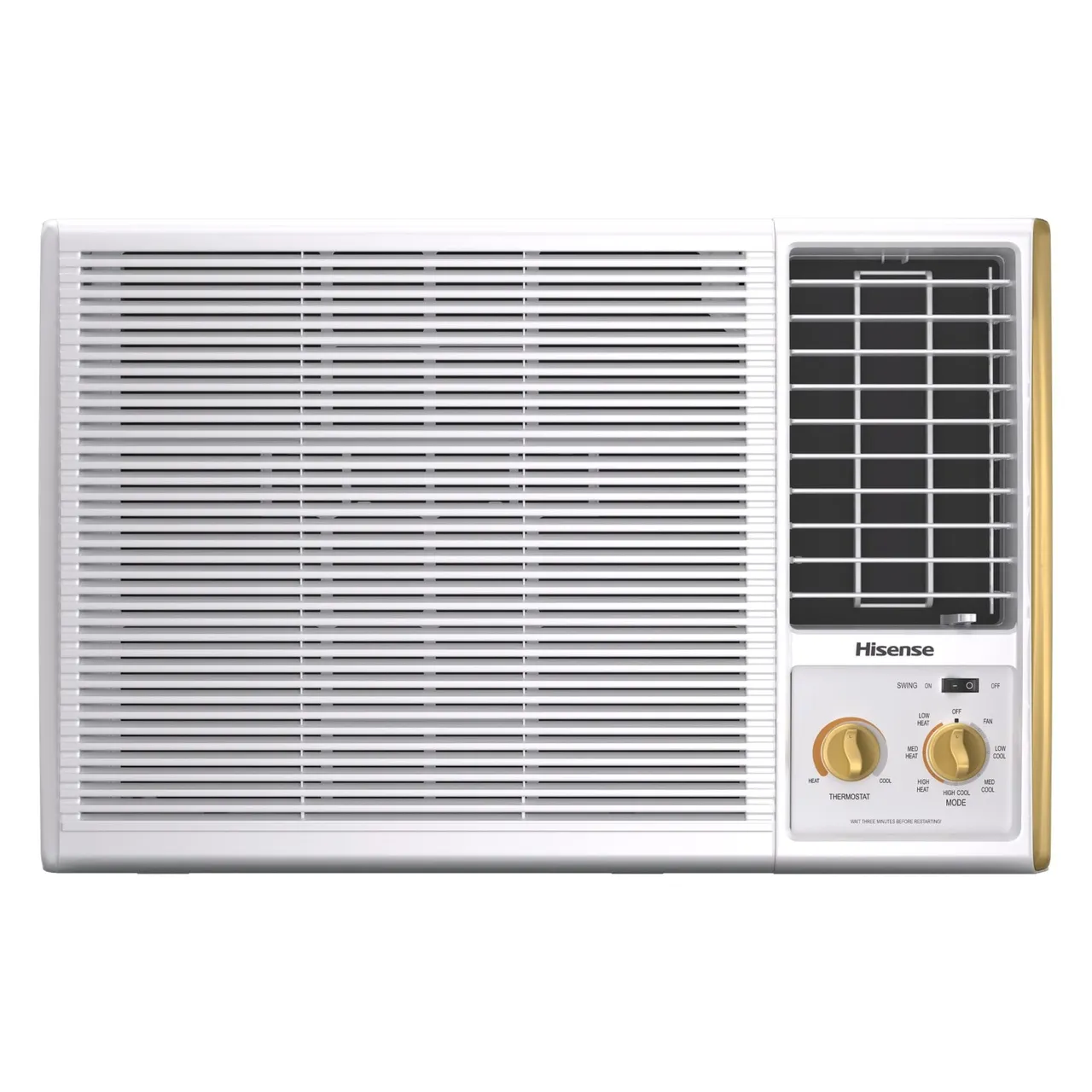 Hisense مكيف شباك 18000 BTU بضاغط روتاري T3 AW-18CT4SPAR01B، فلتر PM 2.5، غاز تبريد R410A، أبيض، 1.5 Ton