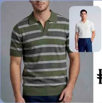 Cotton View Plus Men’s Knitted Polo T-Shirt