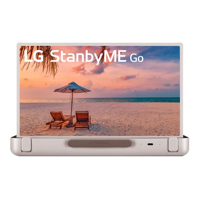 LG StanbyME Go Briefcase 27-Inch FHD Smart LED TV 27LX5QKNA Silver