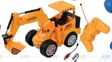 R/C Jcb مع ضوء 5 وظائف