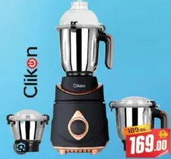 Clikon 3 In 1 Mixer Grinder CK-1203
