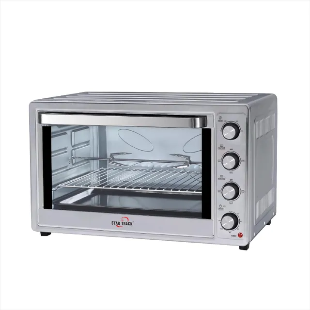 Star Track ST-100SSW-E02200 Electric Oven, Self-Clean, Rotisserie & Convection 2200W 120-MIN Timer 8 Heating Elements Perfect for Baking, Grilling & Roasting