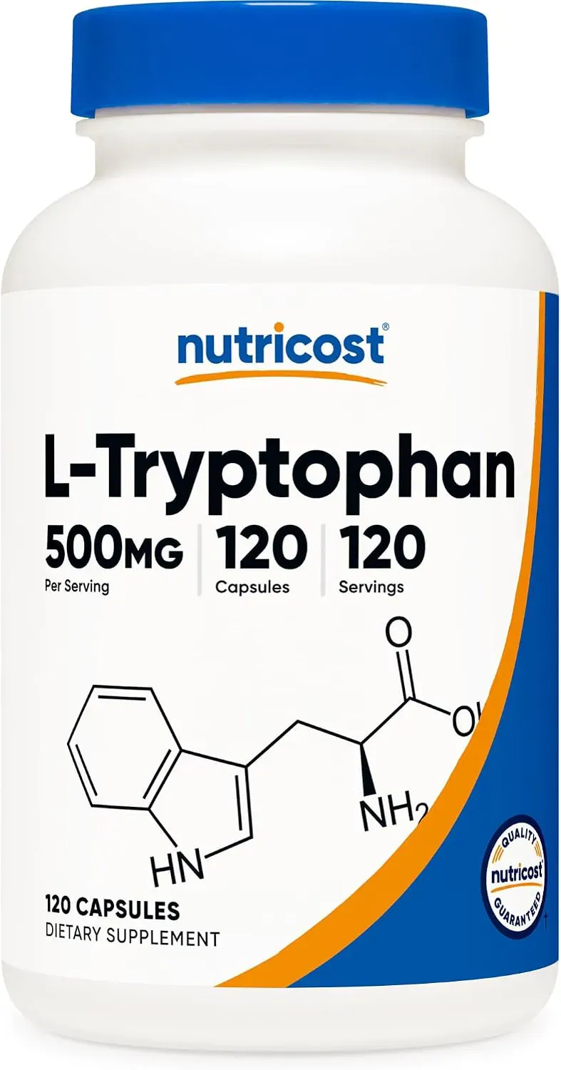 Nutricost إل-تريبتوفان 500Mg، 120 كبسولة