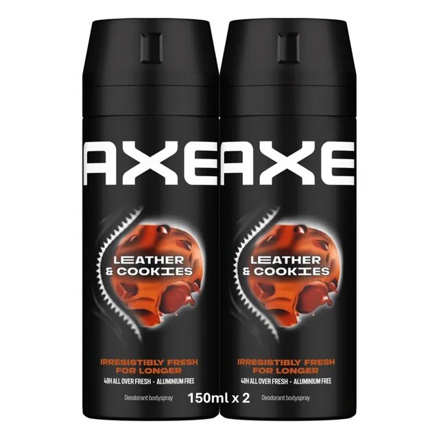 Axe Men Deodorant Body Spray Leather & Cookies Value Pack