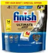 Finish Powerball Ultimate Plus Dishwasher Tablets Lemon