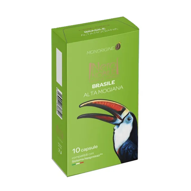 Magazzino Italia Coffee Capsule Monorigine Brasil 10 Caps - Nespresso Compatible