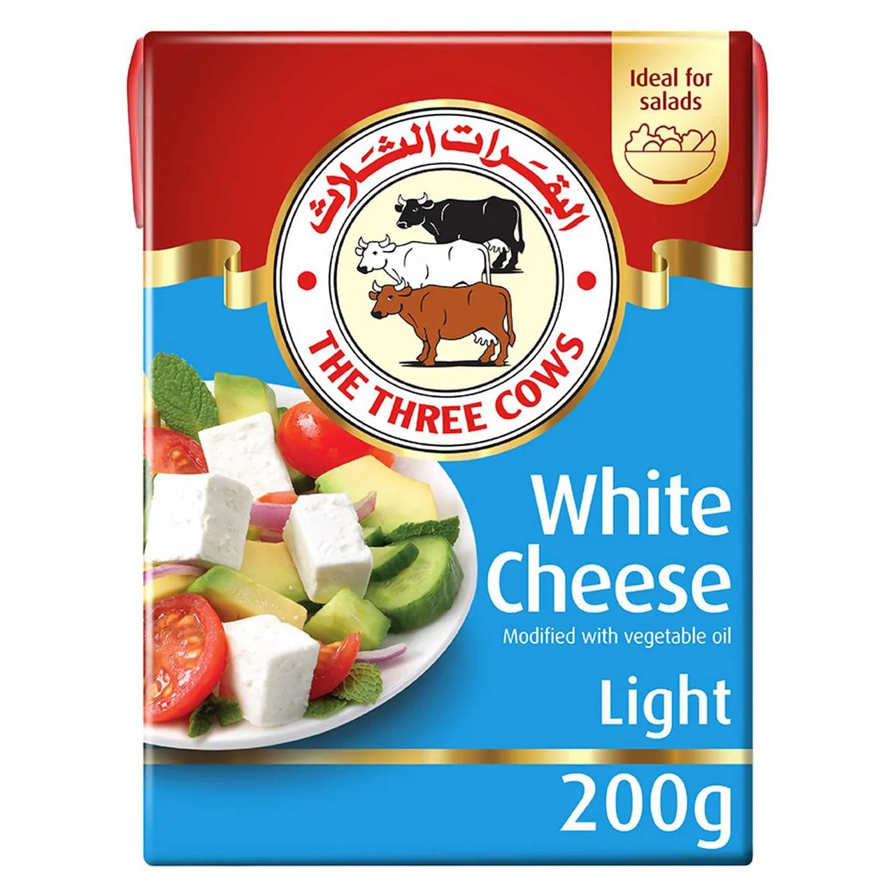 The Three Cows جبنة بيضاء ملح خفيف