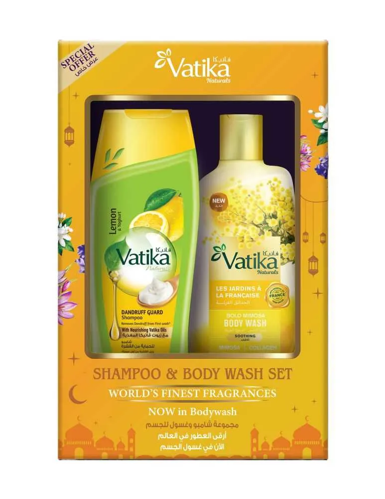 Vatika شامبو Dg + غسول للجسم