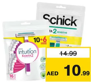 Schick Exacta 2 Razor Assorted