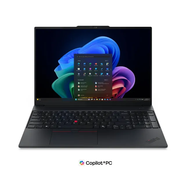 Lenovo ThinkPad E16 Gen 4 Laptop, 16" WUXGA IPS Display, Intel Core Ultra 7 355, 16GB DDR5 RAM, 512GB SSD, Intel Graphics, Backlit ENG/ARB Keyboard, Black