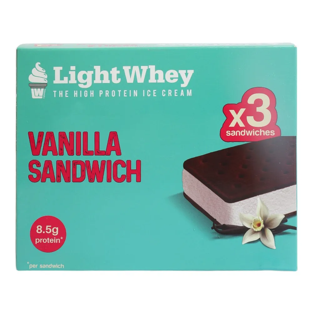 Light Whey آيس كريم ساندويتش بالفانيليا