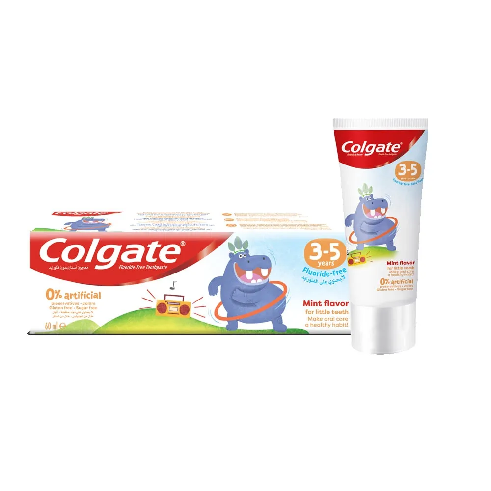 Colgate معجون أسنان للأطفال بدون فلورايد بنكهة البرتقال الطبيعية 3-5 سنوات
